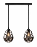 Lampa wisząca 2xE27 LOKI BLACK