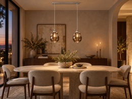 Lampa wisząca 2xE27 LOKI SILVER