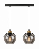 Lampa wisząca 2xE27 MERA BLACK/GOLD