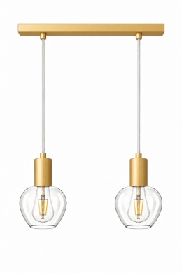 Lampa wisząca 2xE27 VERRE GOLD