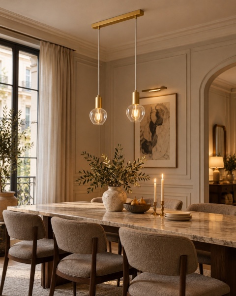Lampa wisząca 2xE27 VERRE GOLD