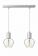 Lampa wisząca 2xE27 VERRE SILVER