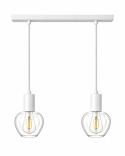 Lampa wisząca 2xE27 VERRE WHITE