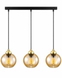 Lampa wisząca 3xE27 AMBRE GOLD