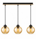 Lampa wisząca 3xE27 AMBRE WOOD