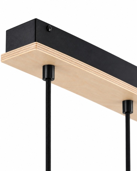 Lampa wisząca 3xE27 AMBRE WOOD