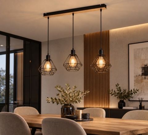 Lampa wisząca 3xE27 ATWOOD