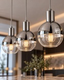 Lampa wisząca 3xE27 ICE SILVER