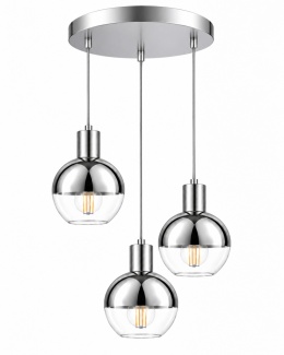 Lampa wisząca 3xE27 ICE SILVER