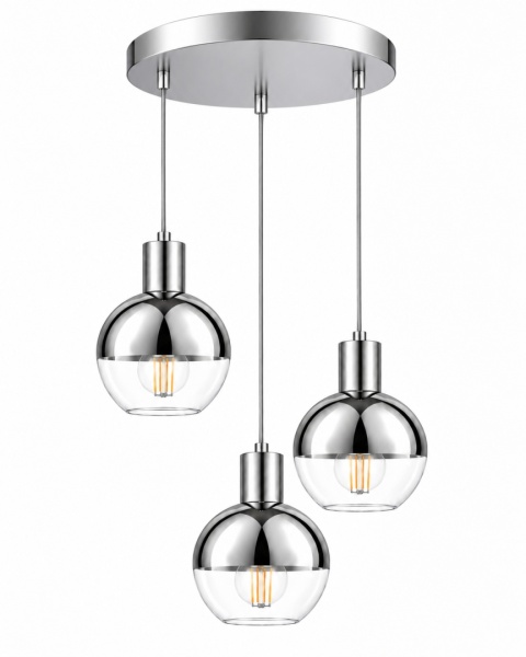 Lampa wisząca 3xE27 ICE SILVER