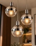 Lampa wisząca 3xE27 ICE SILVER
