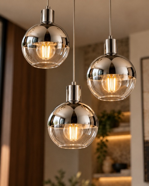 Lampa wisząca 3xE27 ICE SILVER