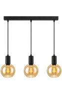 Lampa wisząca 3xE27 JANTAR BLACK
