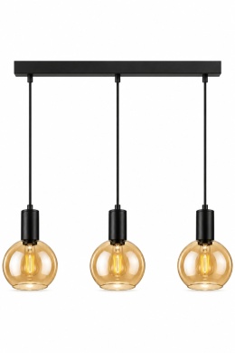 Lampa wisząca 3xE27 JANTAR BLACK