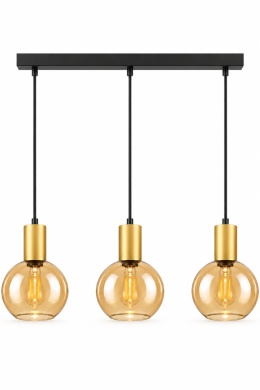 Lampa wisząca 3xE27 JANTAR GOLD