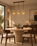 Lampa wisząca 3xE27 JANTAR GOLD