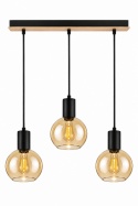 Lampa wisząca 3xE27 JANTAR WOOD