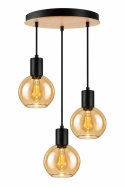 Lampa wisząca 3xE27 JANTAR WOOD