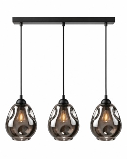 Lampa wisząca 3xE27 LOKI BLACK