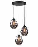 Lampa wisząca 3xE27 LOKI BLACK