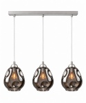 Lampa wisząca 3xE27 LOKI SILVER