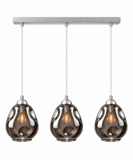 Lampa wisząca 3xE27 LOKI SILVER