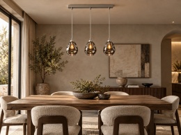 Lampa wisząca 3xE27 LOKI SILVER