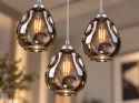 Lampa wisząca 3xE27 LOKI SILVER