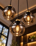 Lampa wisząca 3xE27 MERA BLACK/GOLD