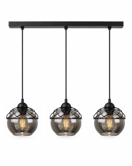 Lampa wisząca 3xE27 MERA BLACK