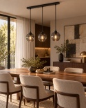 Lampa wisząca 3xE27 MERA BLACK