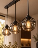 Lampa wisząca 3xE27 MERA BLACK