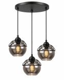 Lampa wisząca 3xE27 MERA BLACK
