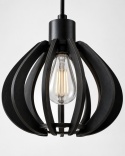 Lampa wisząca 3xE27 NICOLETA BLACK AND NATURAL 816