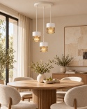 Lampa wisząca 3xE27 ROYAL WHITE/GOLD