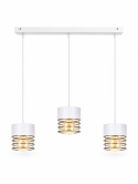Lampa wisząca 3xE27 ROYAL WHITE/GOLD