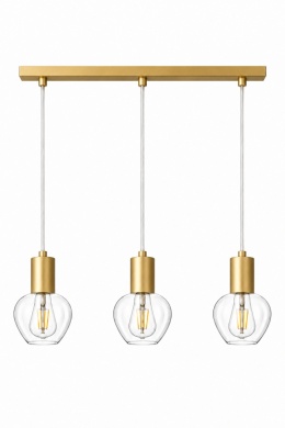 Lampa wisząca 3xE27 VERRE GOLD
