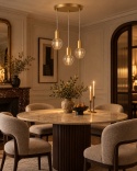 Lampa wisząca 3xE27 VERRE GOLD