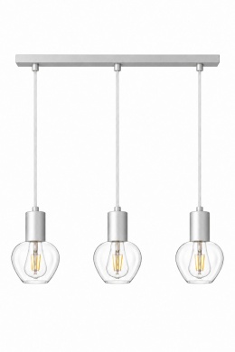 Lampa wisząca 3xE27 VERRE SILVER