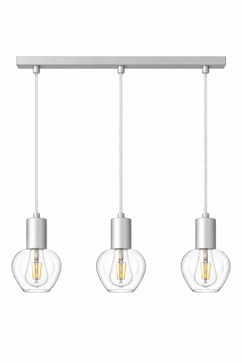 Lampa wisząca 3xE27 VERRE SILVER