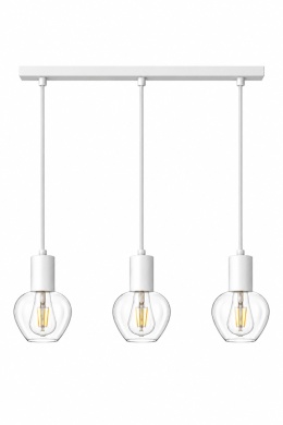 Lampa wisząca 3xE27 VERRE WHITE