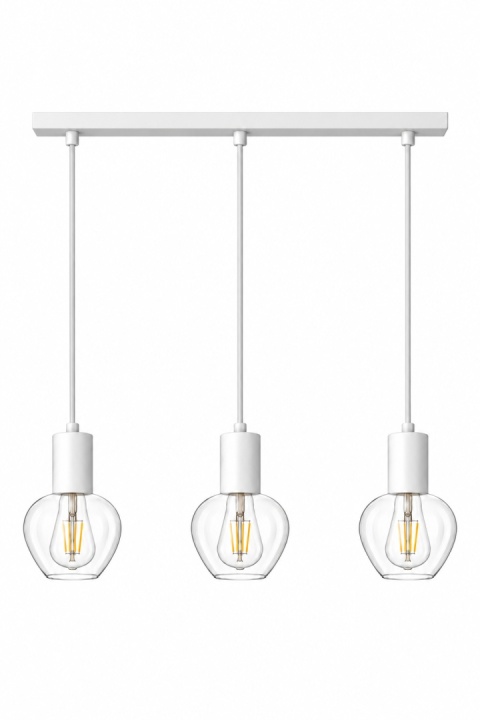 Lampa wisząca 3xE27 VERRE WHITE