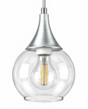 Lampa wisząca 4xE27 LACRIMA CLEAR SILVER