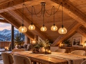 Lampa wisząca 5xE27 NICOLETA NATURAL AND BLACK 829