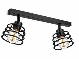 Spot 2xE27 VIVA BLACK