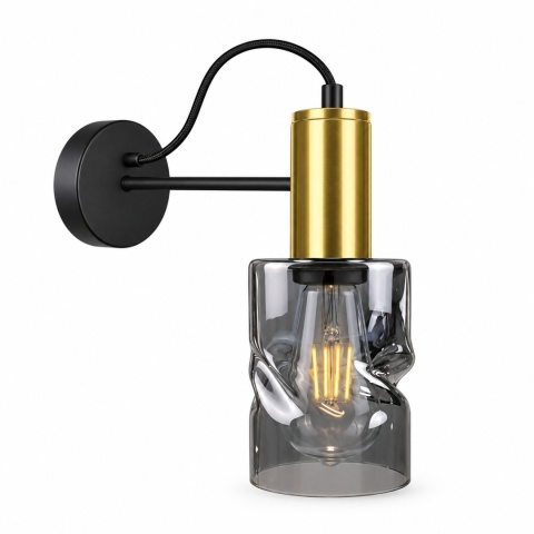 Kinkiet 1xE27 INGER BLACK/GOLD