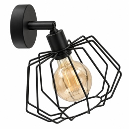 Kinkiet 1xE27 LUNA BLACK