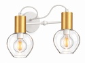 Kinkiet 2xE27 MAYA WHITE/GOLD