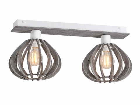 Lampa sufitowa 2xE27 NICOLETA GREY 832