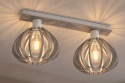 Lampa sufitowa 2xE27 NICOLETA GREY 832